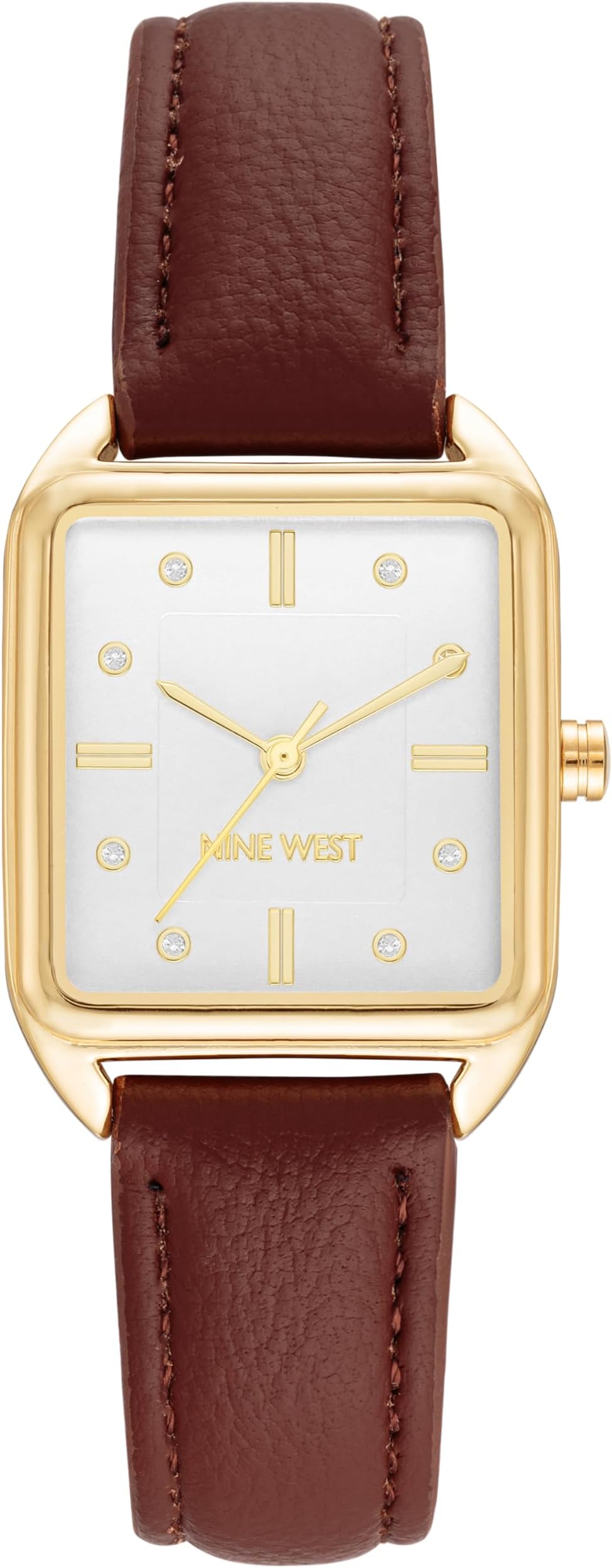 Women's Glitter Accented Dial Strap Watch