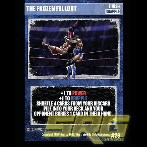 Miniatura 4 de GTS Distribution Supershow Cosmic Crusader Neptune - Juego de cartas y dados de lucha libre. Baraja de estructura SRG. Edades 12+, 2-6 jugadores,