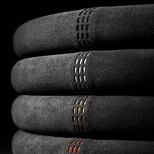 Miniatura 6 de Funda para volante, antideslizante y transpirable, cálida en invierno y fresca en verano, protector de volante de automóvil de 15 pulgadas con