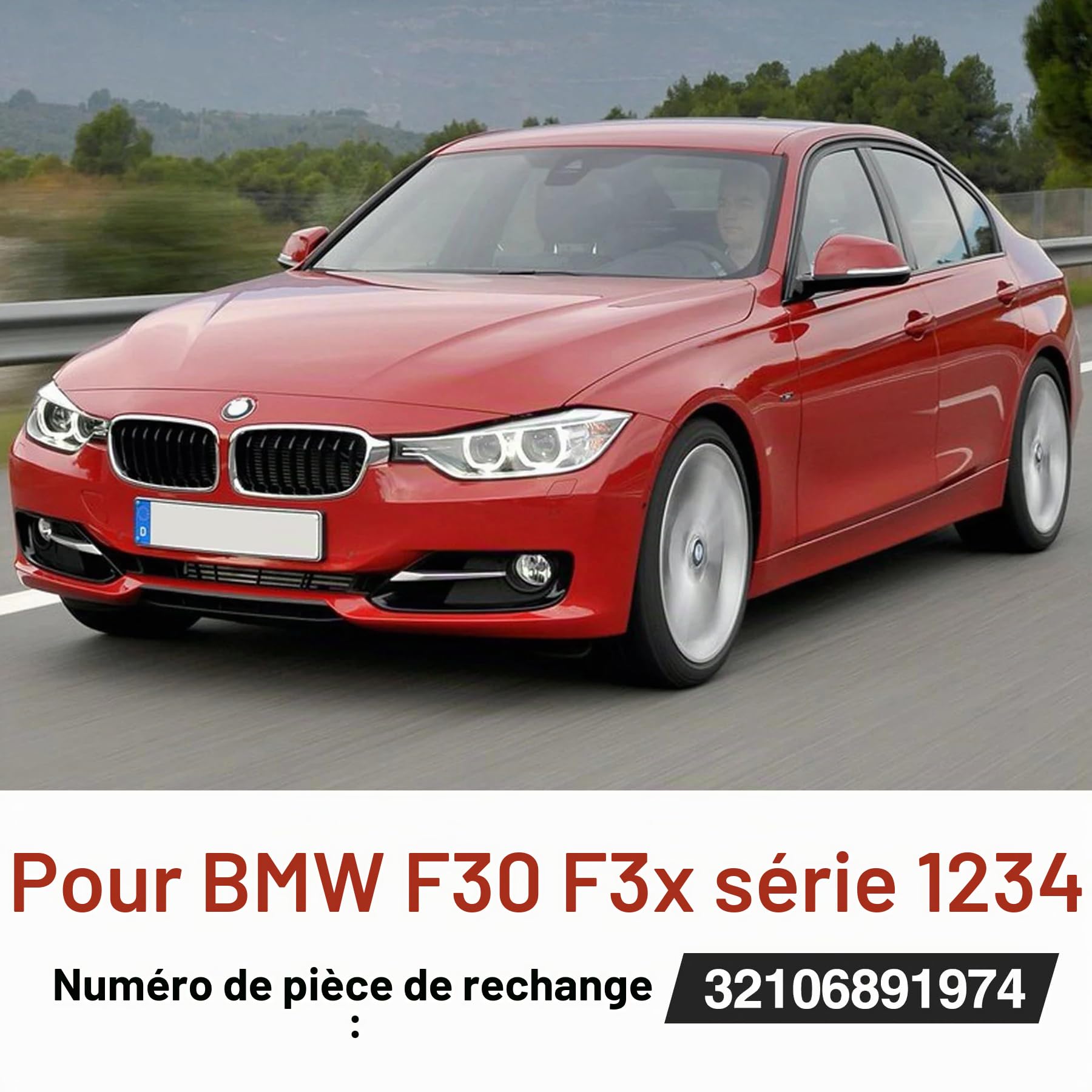 Kit de réparation de crémaillère de direction, 32106891974 Outil de pièce de poussée avec clips compatible avec BMW Série 1 2 3 4 X1 X3 X4 F20 F21 F22 F23 F25 F26 F30 F31 F32 F48