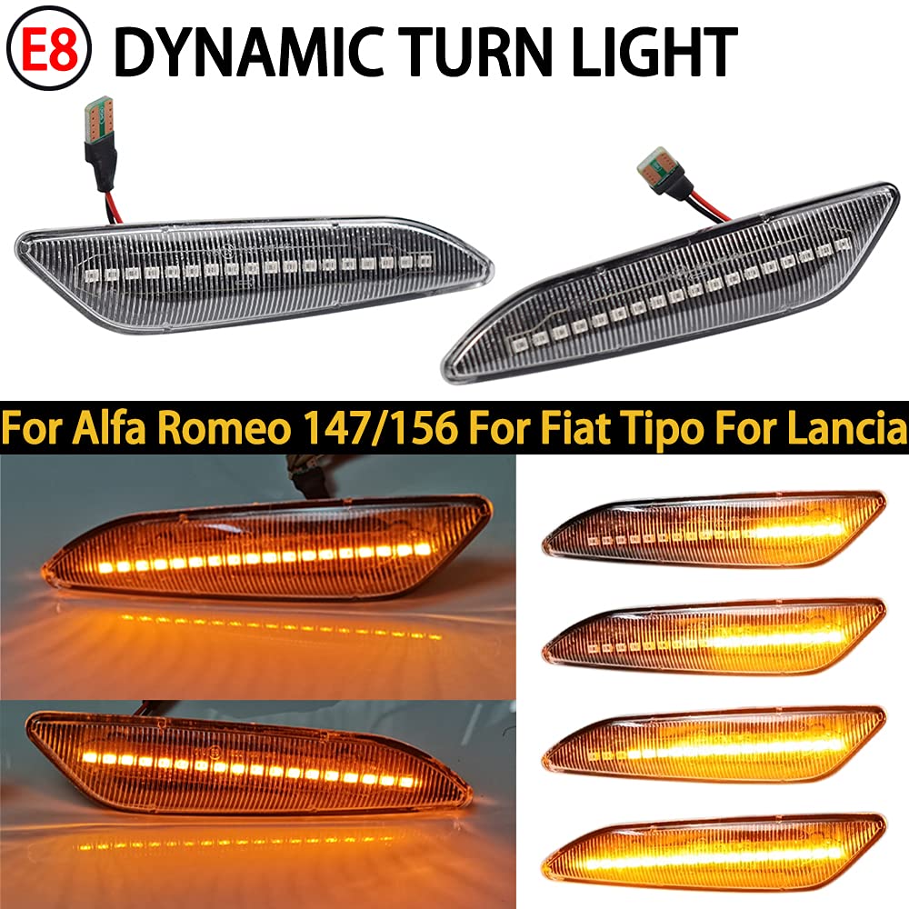 Dinamico Ambra LED Indicatore Laterale Anteriore Indicatori di