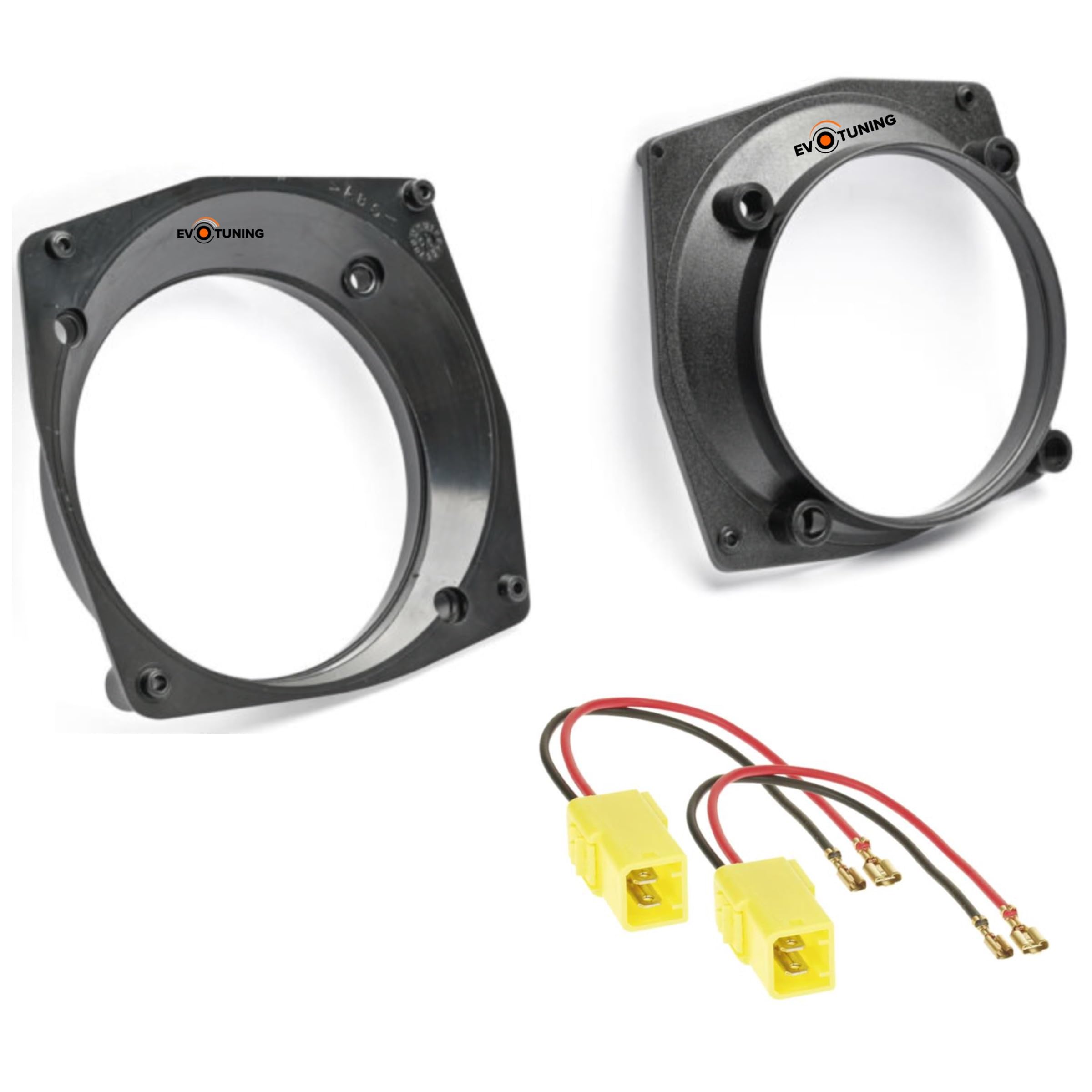 Kit 6 Casse Altoparlanti Alpine per Fiat Punto 188 dal 1999 al 2011 Anteriori e Posteriori, Alpine SXE 1750S+1325S Set 2 Woofer 165mm +2 tweeter + 2 Coassiali 13cm + Adattatori