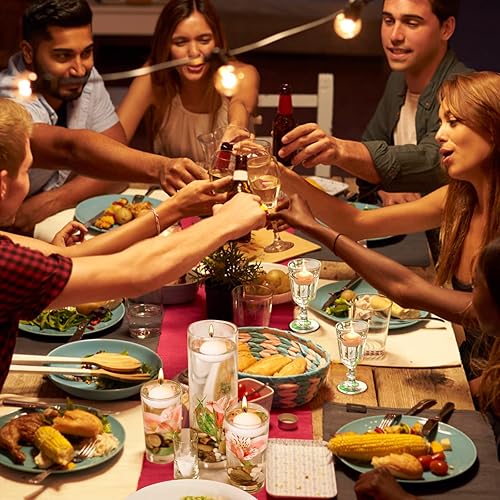 Miniatura 7 de Paquete de 12 velas flotantes, pequeñas velas flotantes blancas sin perfume de 2 pulgadas de larga duración para bodas, cumpleaños, vacaciones y