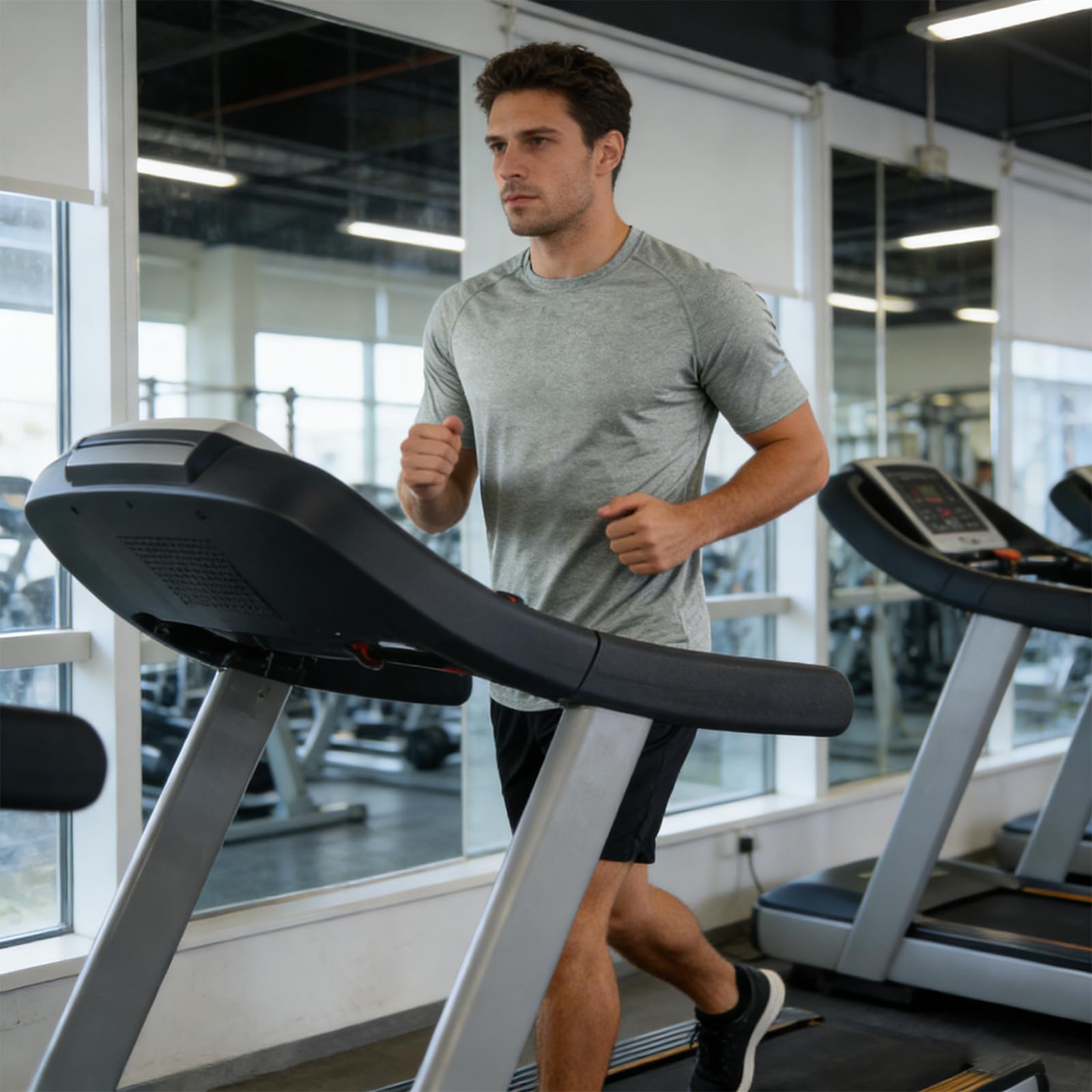 Camicie da palestra da uomo personalizzate, confezione da 3 magliette sportive a maniche corte con logo, traspiranti e ad asciugatura rapida