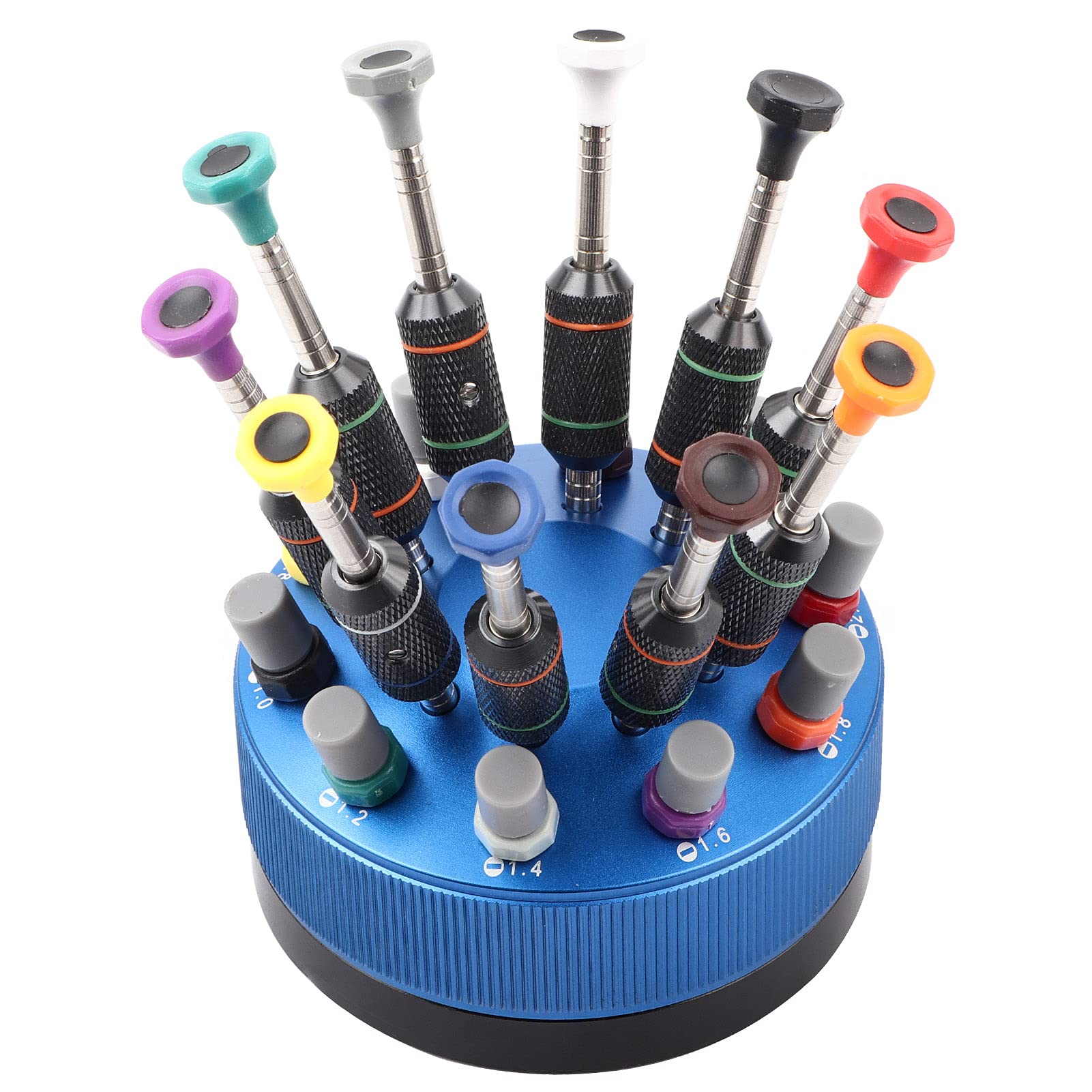 Set di cacciaviti di precisione, Phillips, piatto, Torx e Pentalobe Set di cacciaviti per orologio, elettronica, strumenti per la riparazione di occhiali con base