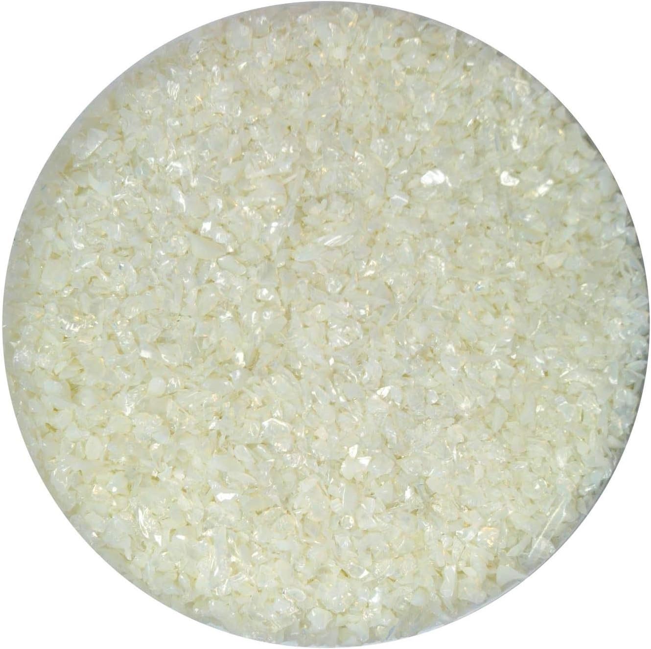 1 Lb Wissmach String of Pearls Opal Medium Frit - 96 Coe