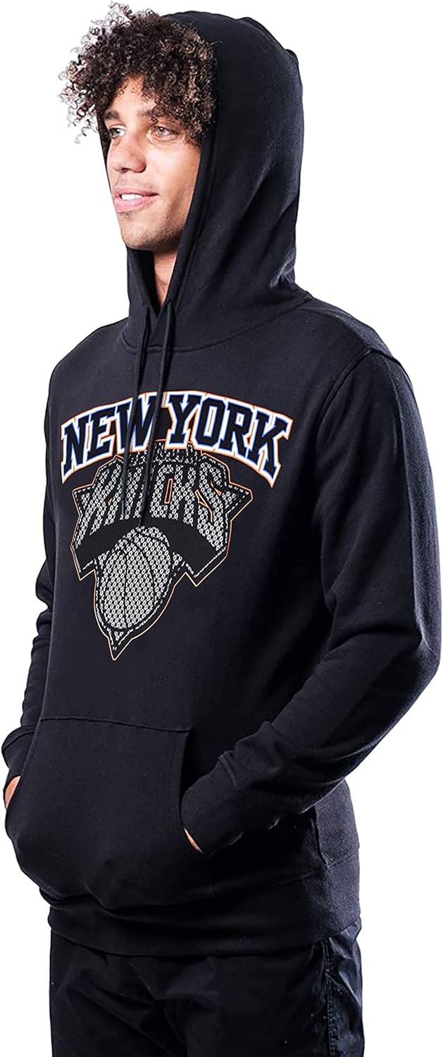 Ultra Game Adults NBA Official Classic Embroidered Hoodie Sweatshirt - Image 3