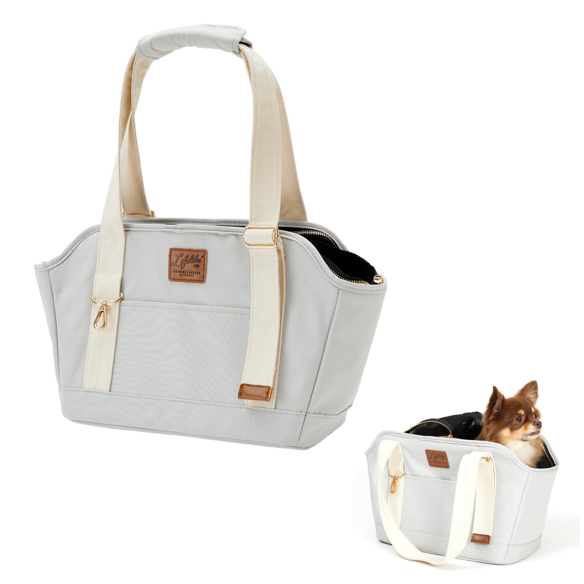 犬用品 LIFELIKE CLASSY SQUARE BAG ペットキャリー バッグ