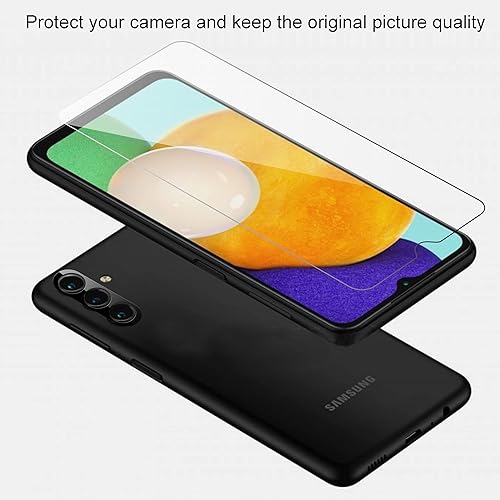 Miniatura 5 de Ailun Protector de pantalla de vidrio para Galaxy A13 5G, paquete de 3 + 3 unidades de lente de cámara, vidrio templado, desbloqueo de huellas