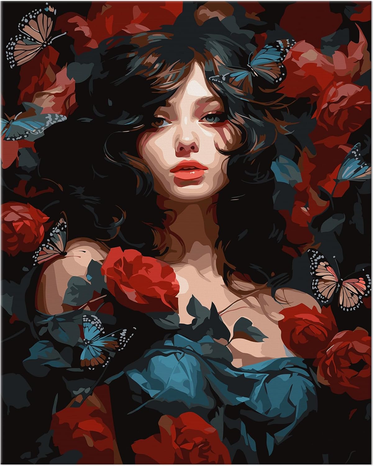 Paint By Numbers Kit For Kids, 3 Pack 8x10 Inch Framed Canvas With 24x3ml Acrylic Paints Pots, 6 Brushes, Paint And Sip Kit For Kids, Predrawn Paint Canvas, Painting Stuff For Teens, Christmas Art Set - View #11