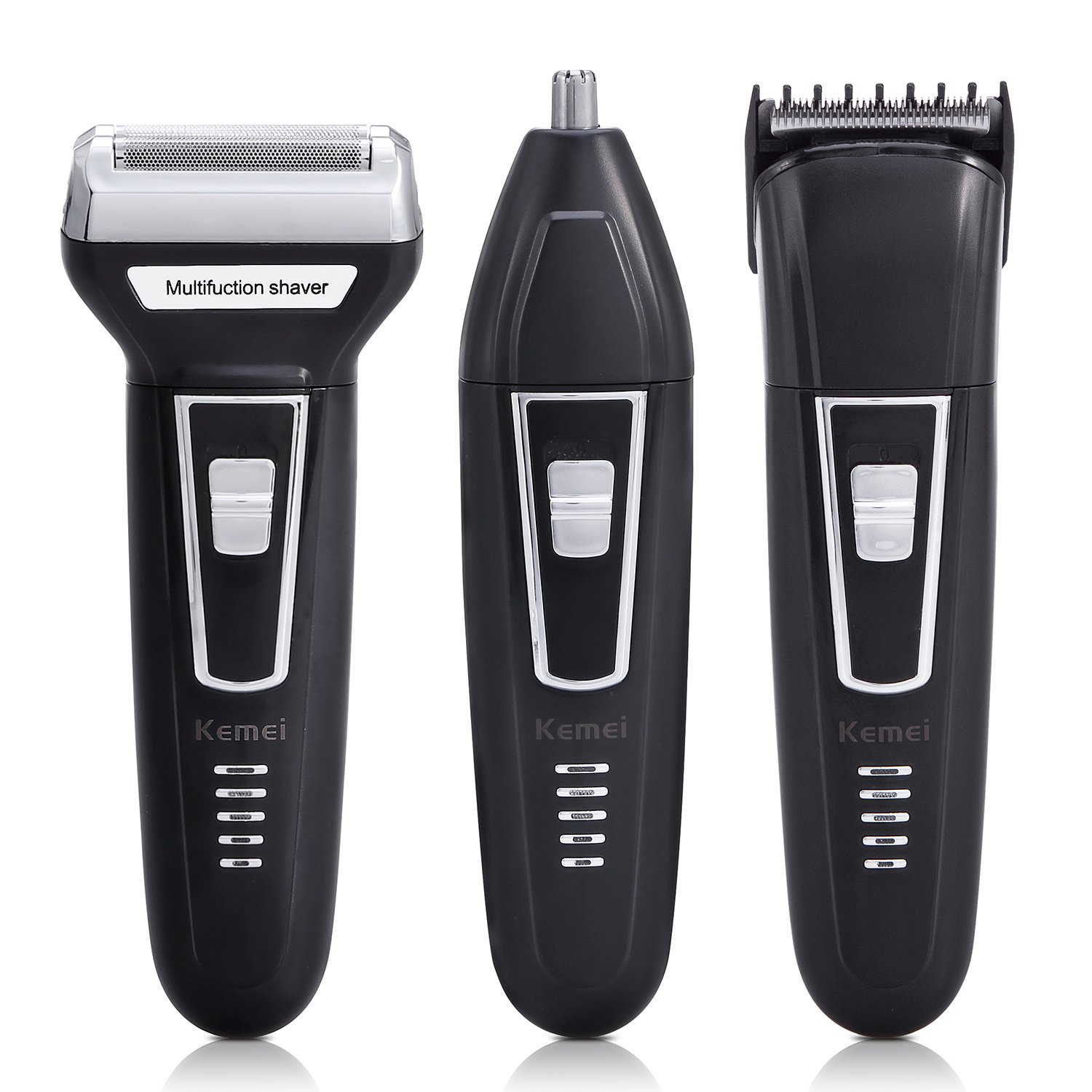 Shavers for Men,Bienna Electric Cordless USB Rechargeable [Waterproof Head] Hair Clippers Nose Ear Hair Trimmer with Pop Up Trimmer Grooming Set for Male Face Face Beard Sideburn Body