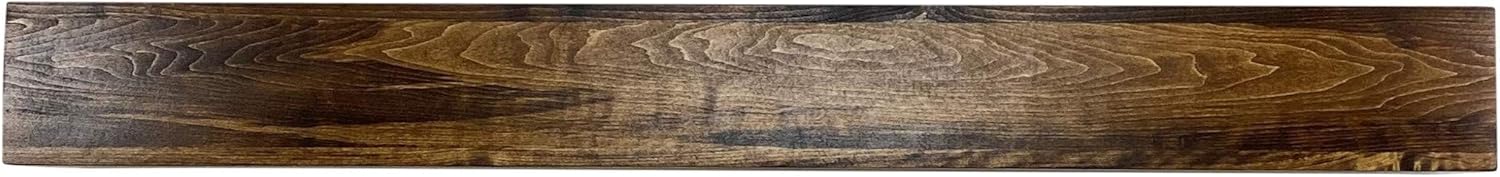 8" Deep Rustic Wood Beam Floating Shelf Fireplace Mantel 36 42 48 54 60 66 72 84 (84, Weathered Walnut)