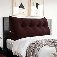 Vista 29 de Almohada de lectura triangular con cuña para cabecero, almohada de apoyo para la espalda para sentarse en la cama, sofá cama, cojín de esquina