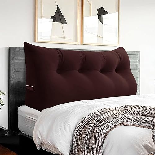 Miniatura 30 de Almohada para Cabecero - Almohada de Cama Grande 3 en 1 como Almohada de Lectura de Cuña, Almohada Grande para Sofá Cama Diurna o Cojín de Respaldo