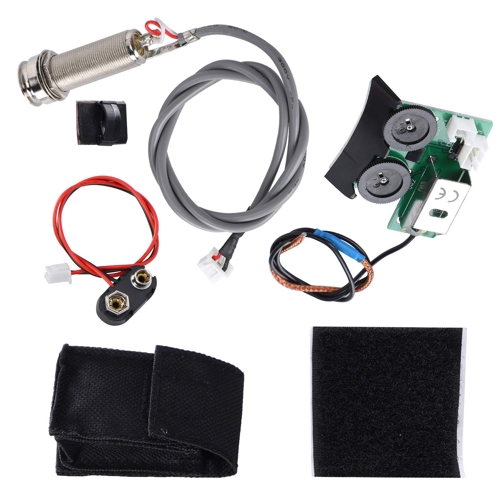 Oumefar Pickup Eq 15 × 10 × 3 de Pastilla de Guitarra Acústica para Vt1 Tail Nail Pickup Eq DIY Accesorio de Guitarra