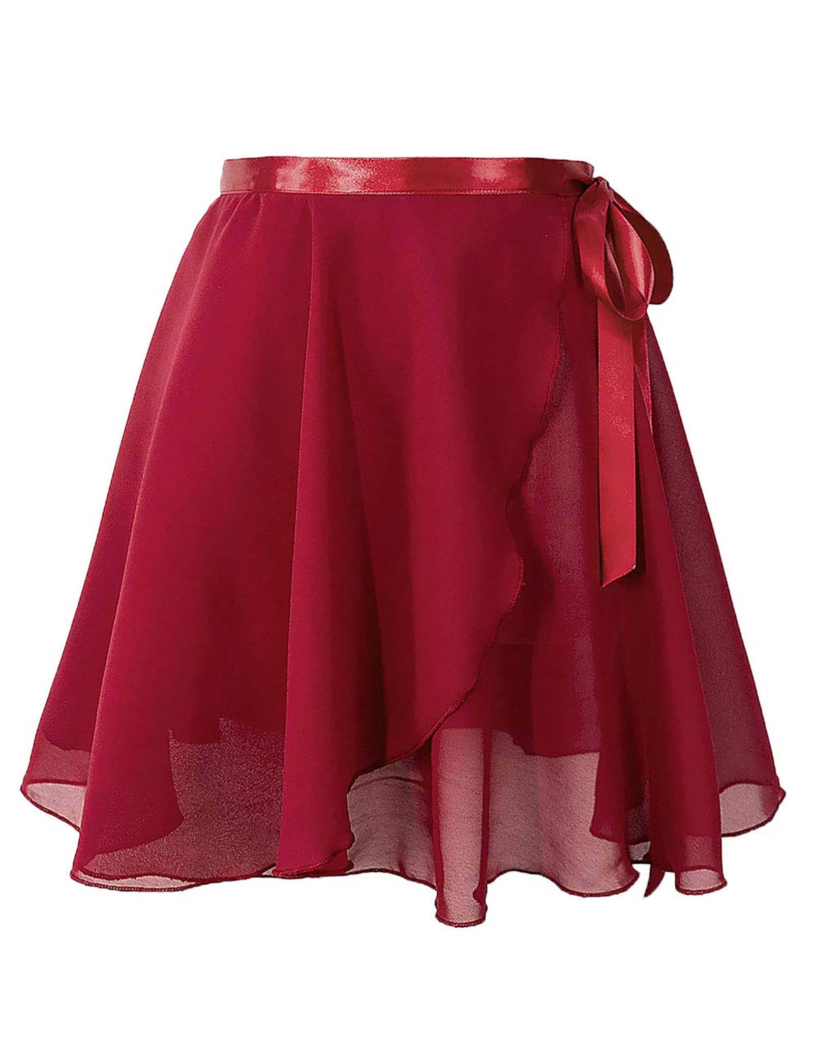 Daydance Women's Ballet Skirt Wrap Chiffon Print Floral Dance Skirt