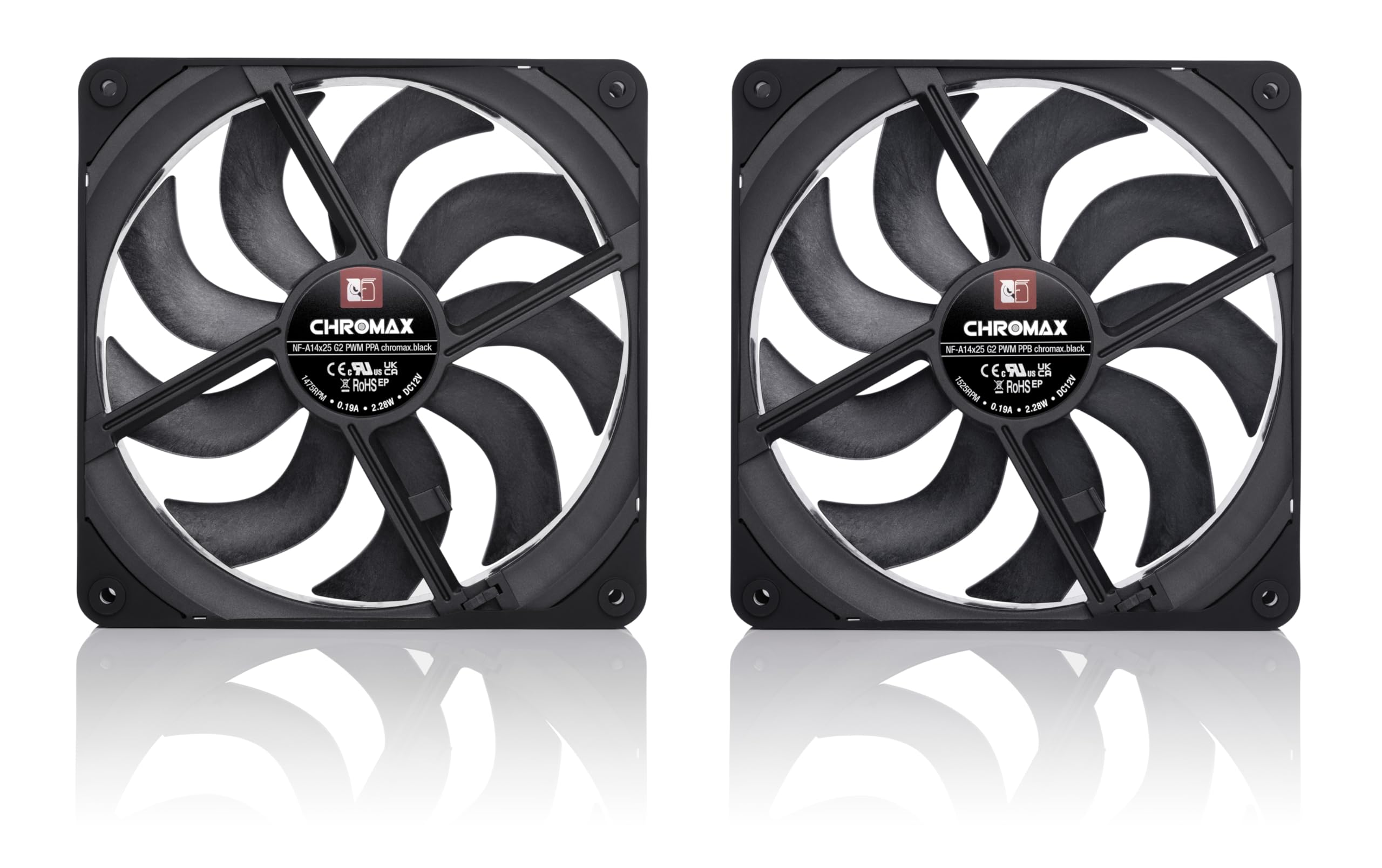 Amazon.co.jp: Noctua NF-A14x25 G2 PWM Sx2-PP chromax.black