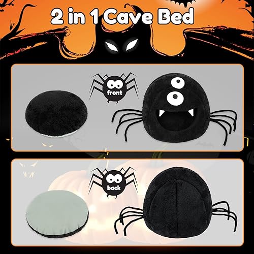 Miniatura 4 de Cálida cueva de conejillo de indias, acogedora casa de escondite de conejillo de indias para invierno, escondite de ratas estilo pequeño monstruo,