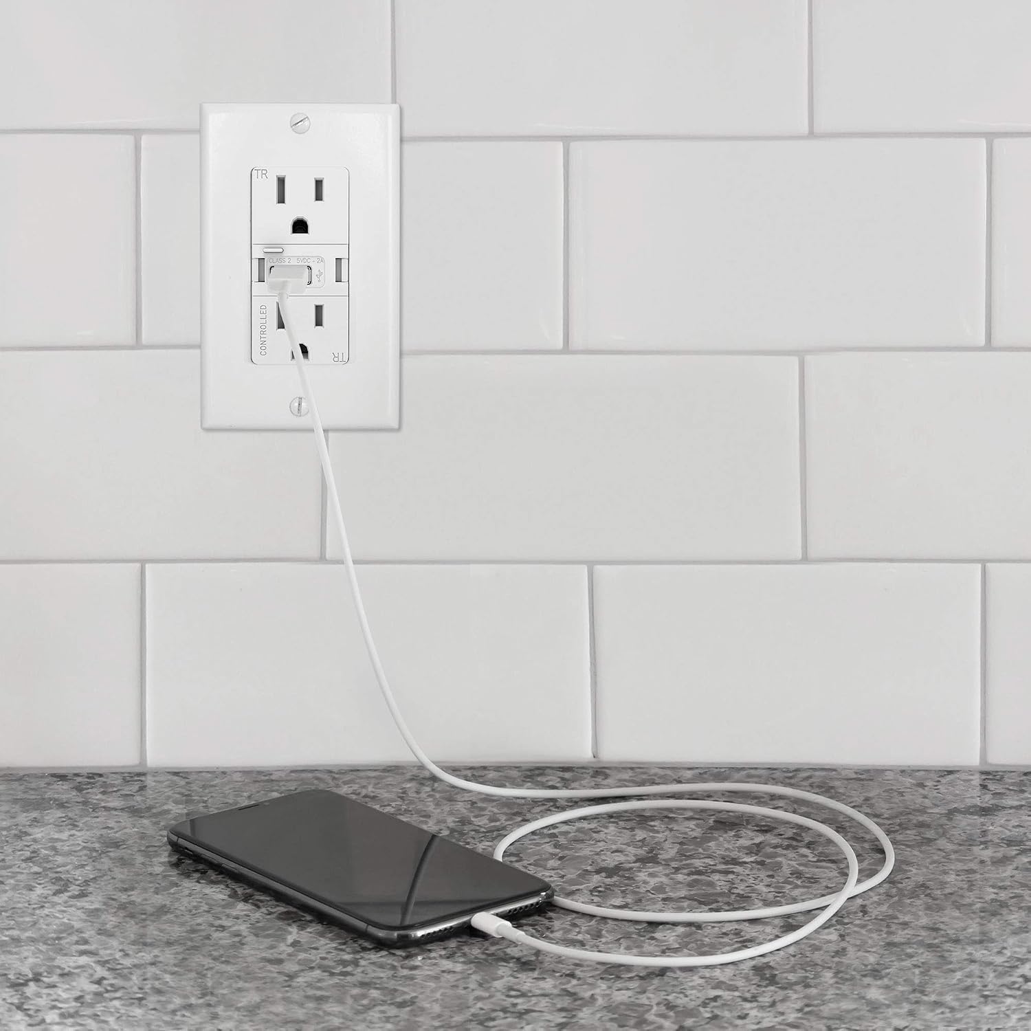 Swidget USB Charger + Wi-Fi Insert - Works with Swidget Outlets & Switches to fast-charge mobile devices, remotely control your Swidget Device & monitor power
