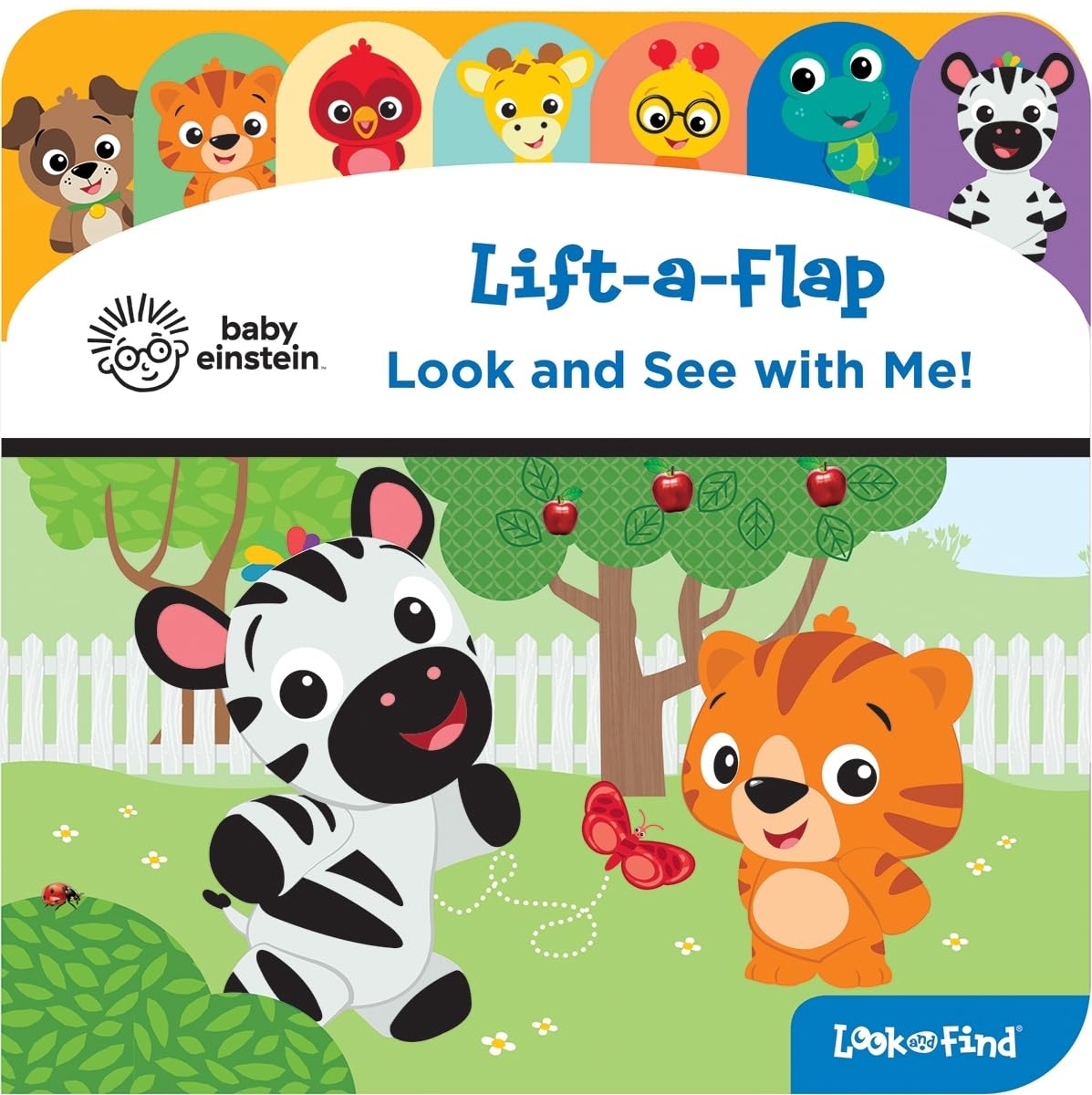Baby Einstein - Look and See with Me! Lift-a-Flap Look and Find Board Book - PI Kids