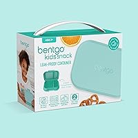 Vista 8 de Bentgo Kids Snack - Contenedor de caja Bento de 2 compartimentos a prueba de fugas para aperitivos y comidas pequeñas, cierre fácil de abrir, apto