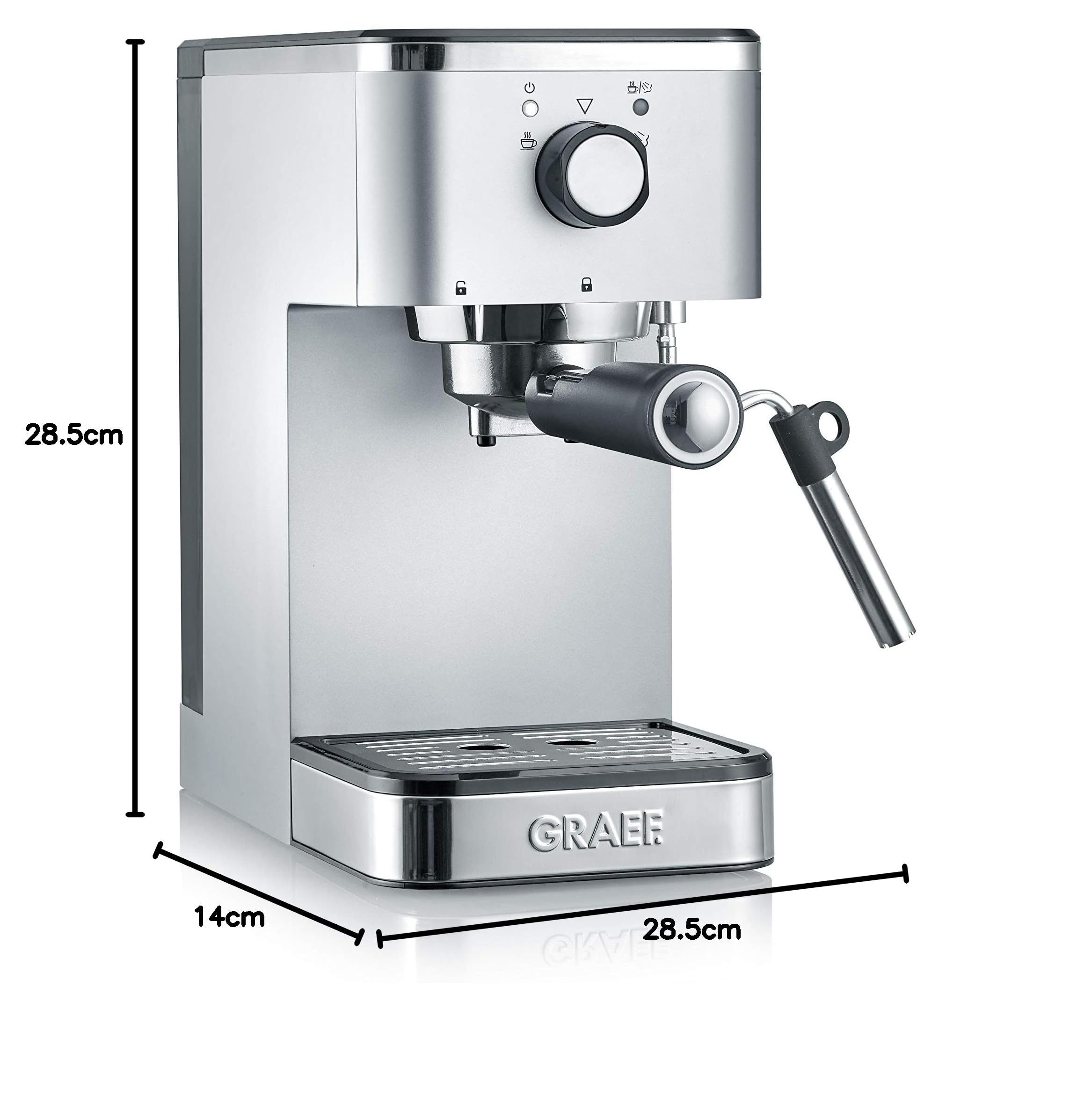 GRAEF Siebträger-Espressomaschine Salita ES400 silber