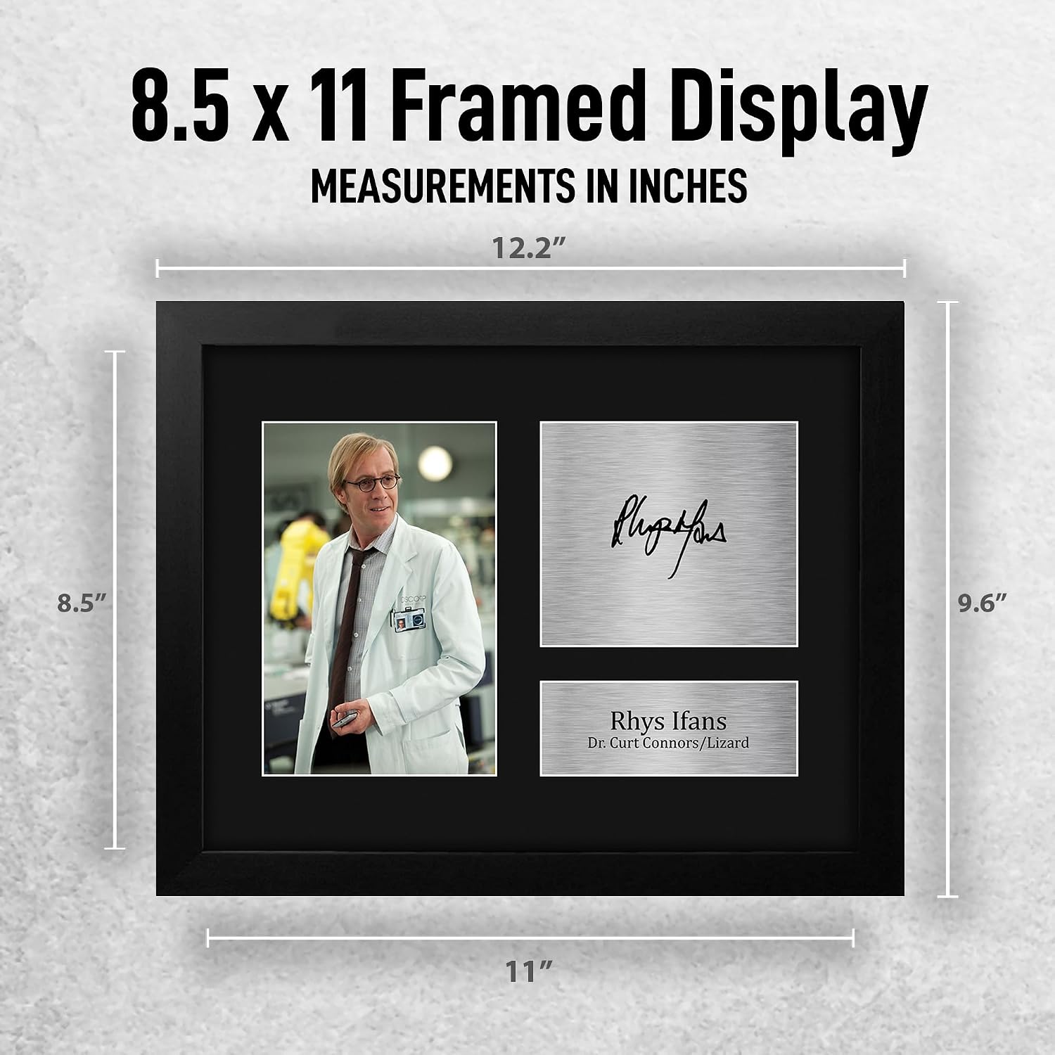 HWC Trading Rhys Ifans Spider-Man Gifts Printed Signed Autograph Picture for Movie Memorabilia Fans - US Letter Framed (ID-008772)