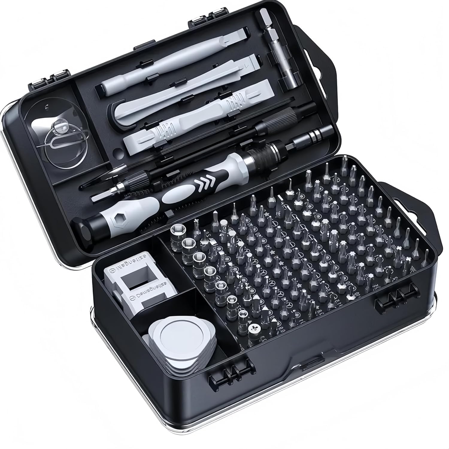 115-Piece Precision Screwdriver Set, Magnetic Mini Repair Tool Kit for Phone, Computer, Laptop, Watch, Game Console, Eyeglasses, and Electronics