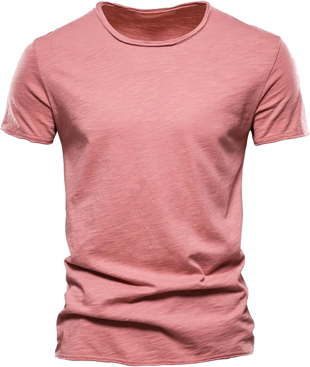 1/2/3 Pack Cotton Shirt for Men Short Sleeve V Neck Summer Casual T-Shirts Soft Comfortable Slim Basic Tee Tops