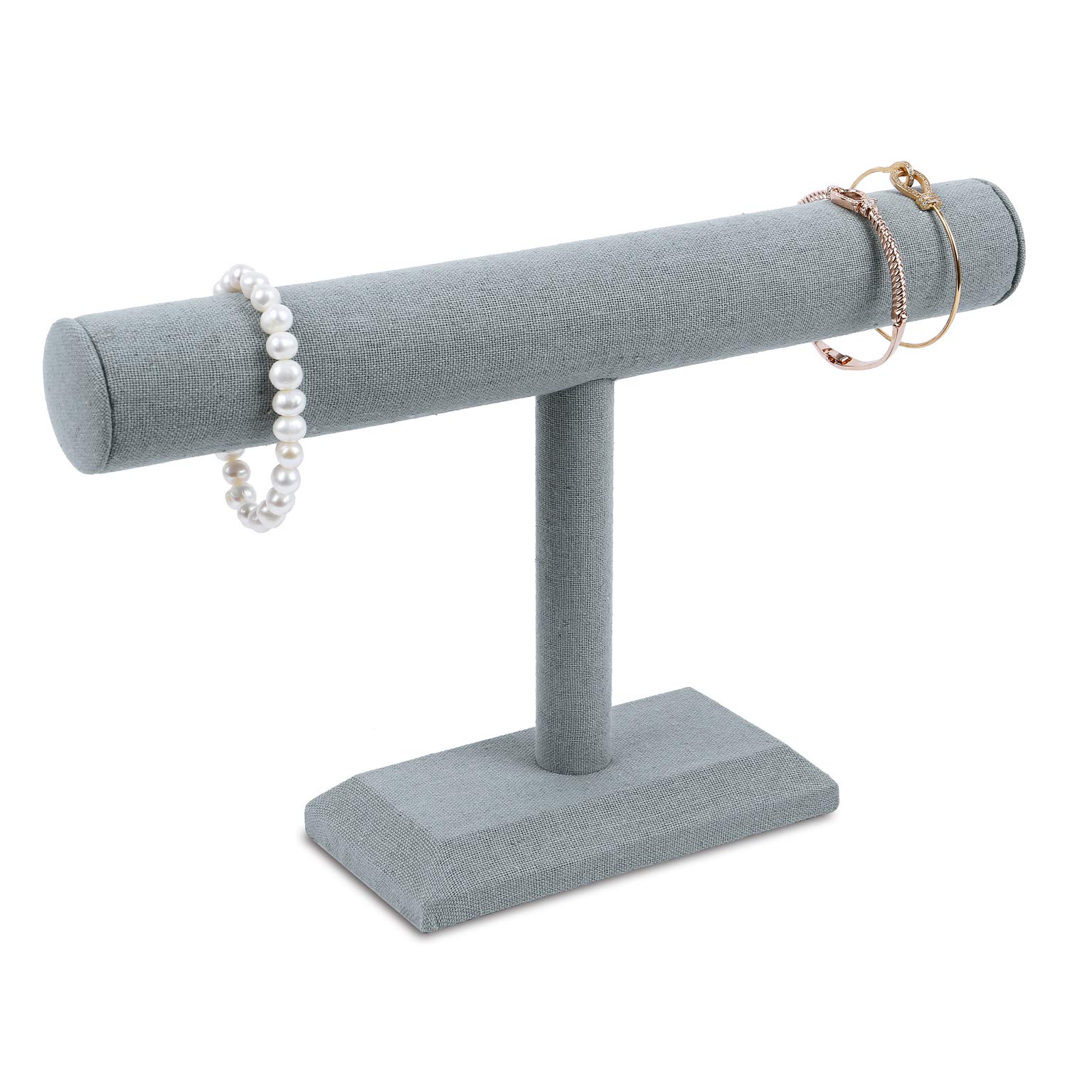 MOOCA Bracelet Holder Jewelry Display Jewelry Stand Organizer Bangle Stand, 12 W x 3 D x 7 1/2H in, Dim Grey