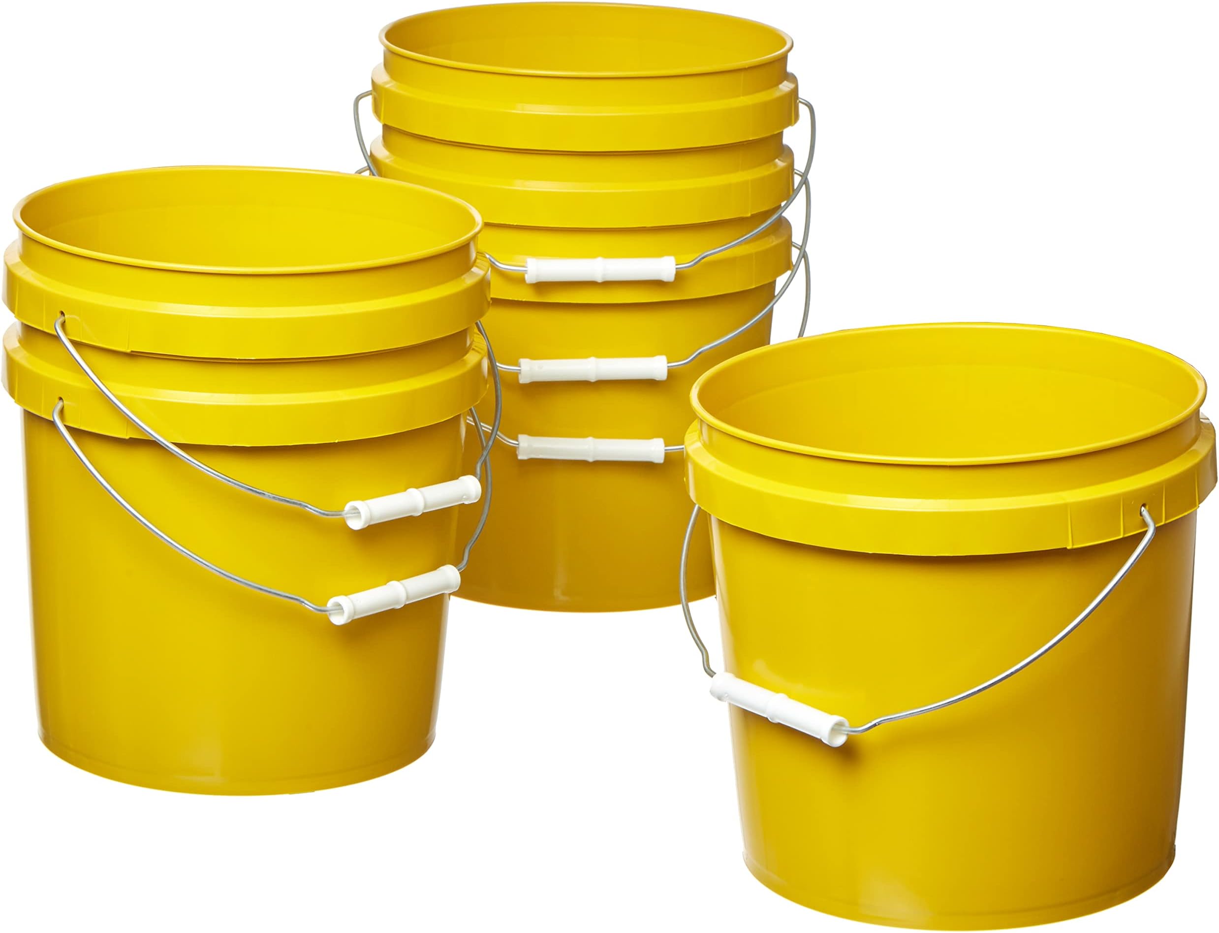Consolidated Plastics 5 Gallon Food Grade Buckets with Easy