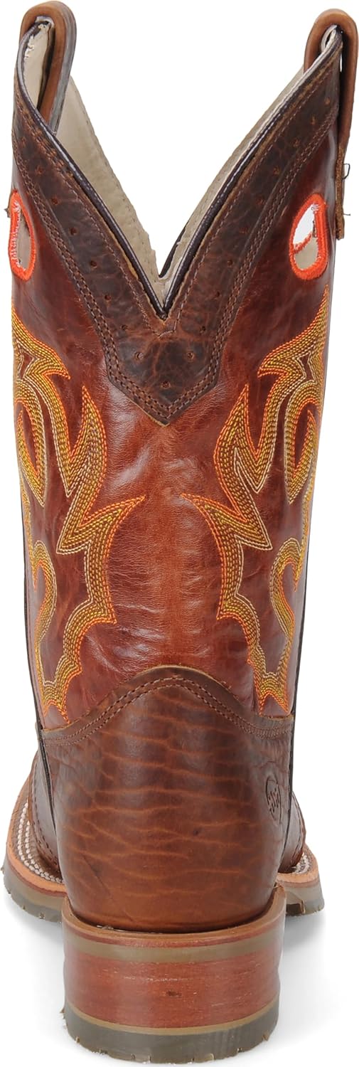 DOUBLE-H Men's Mickey 12" Domestic Wide Square Toe I.C.E Roper Western Boot