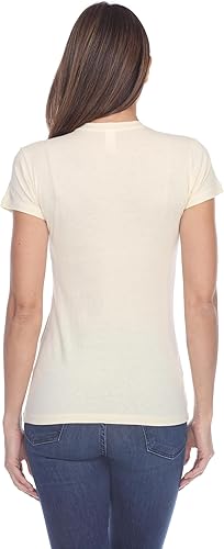 Miniatura 8 de Pimatee Camisas de manga corta para mujer, 100% algodón, 3 piezas, ajuste delgado, básico, cuello redondo, peso ligero, tela suave