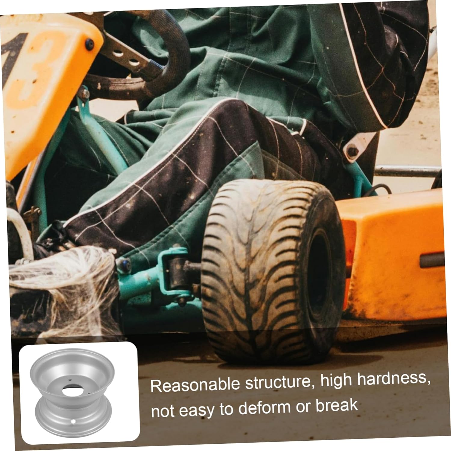 3holes Atv Wheel Rim Replacement for Models Construction Easy Installation for Enhanced Stability and Control Terrains