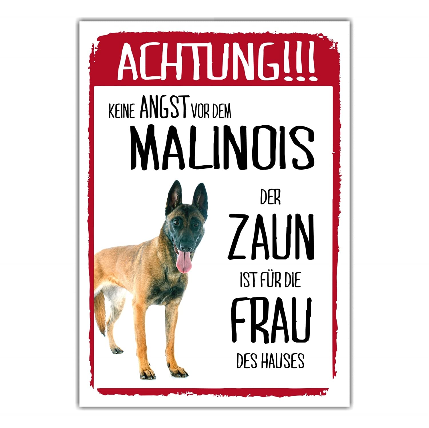 Alaskan Malamute Warnschild – Achtung Freilaufender Hund! – 20x14 Cm Aluverbundplatte, Wetterfest, Von SIVIWONDER