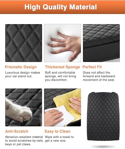 Miniatura 6 de Shademax Funda de consola central, ajuste personalizado para Nissan Pathfinder 2023 2022, funda de cojín para reposabrazos de piel sintética,
