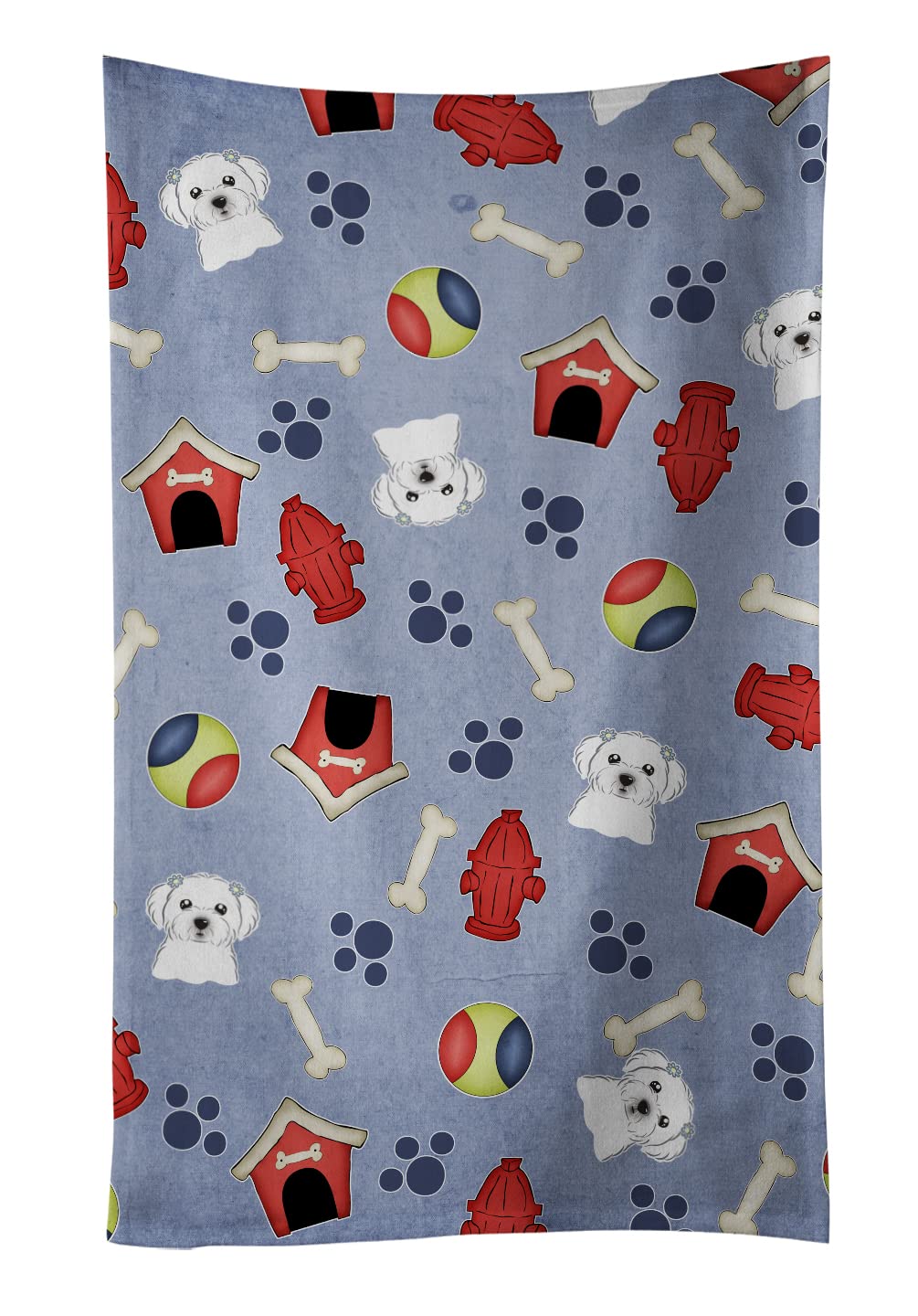 Torchon de cuisine maltais en tissu, le cadeau parfait pour propriétaire de chien