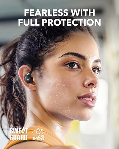 Miniatura 6 de Soundcore Sport X20 by Anker, auriculares de entrenamiento verdaderamente inalámbricos, ganchos giratorios y extensibles, cancelación de ruido,