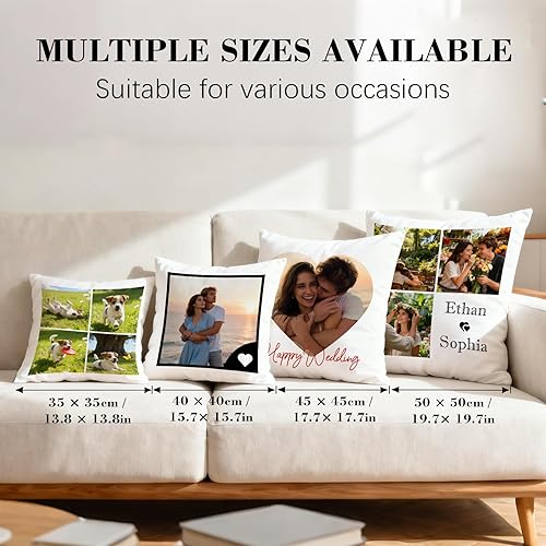 Miniatura 3 de Almohada personalizada, almohadas personalizadas con imagen, almohadas personalizadas con fotos de mascotas, almohada para niños con nombres, regalo