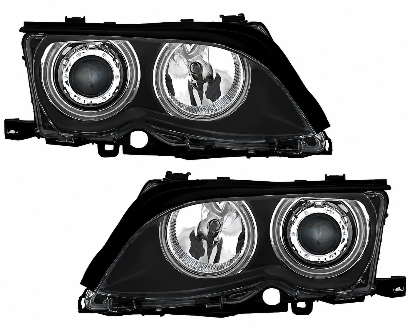 Eagle Eyes CCFL Angel Eyes Scheinwerfer Set für 3er BMW E46 (9/2001-3/2005)