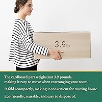 Vista 8 de BJDesign Banco cuadrado de tatami y plataforma elevada Parte superior de césped Igusa Rush de estilo japonés Blanco de grano de madera, 24 x 24