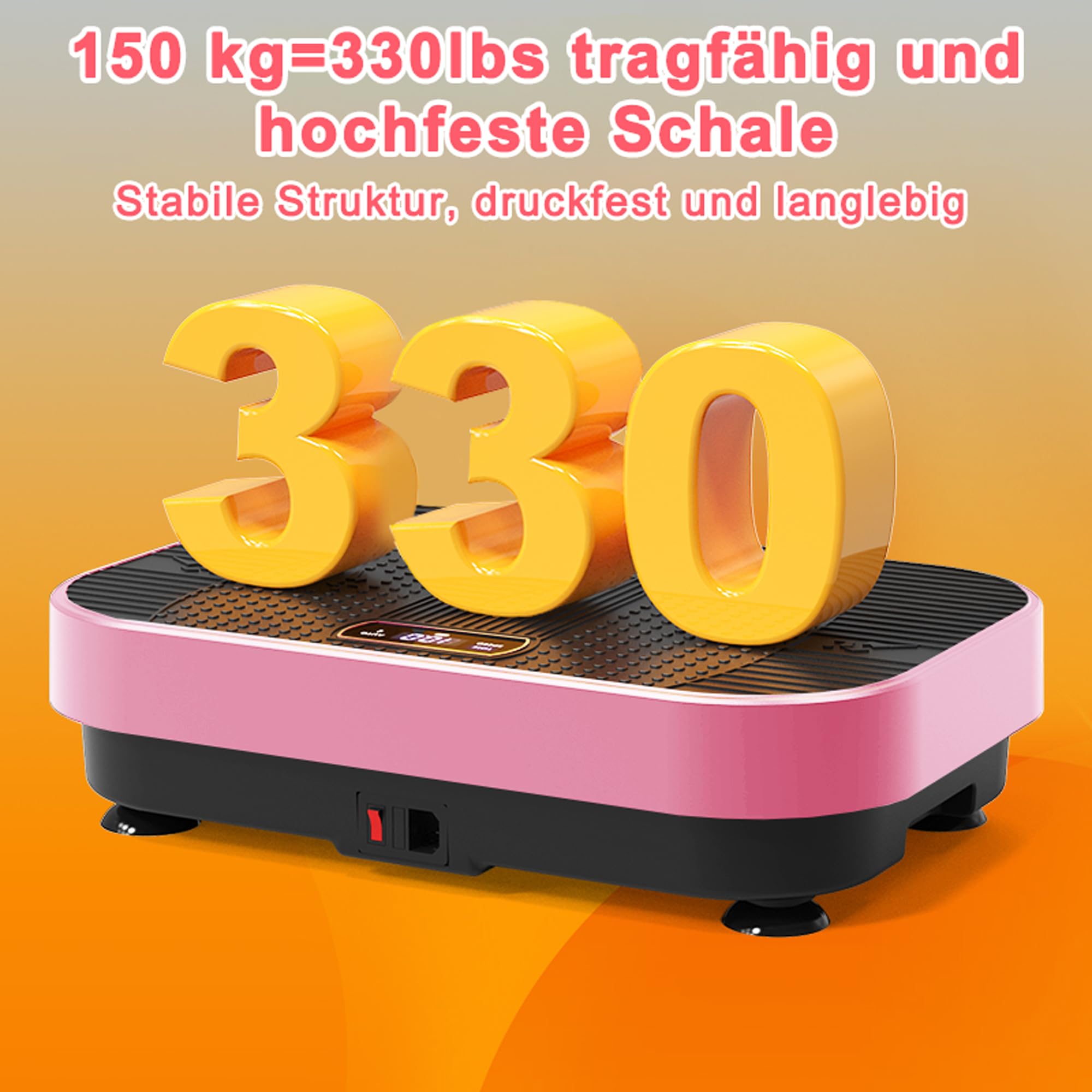 Vibrationsplatte mit BT-Musik Funktion, 1-199 Geschwindigkeitsstufen & 5 Trainingsprogramme, Schüttelplattform für Ganzkörpertraining & Muskelaufbau, Ideal für Heim-Fitnessstudio