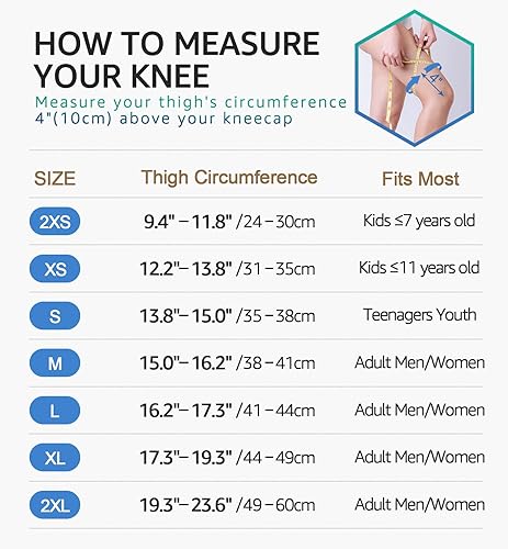 Miniatura 6 de HiRui Rodilleras para niños, jóvenes y adultos, rodillera de baloncesto, béisbol, rodillera de compresión para evitar colisiones, rodilleras para
