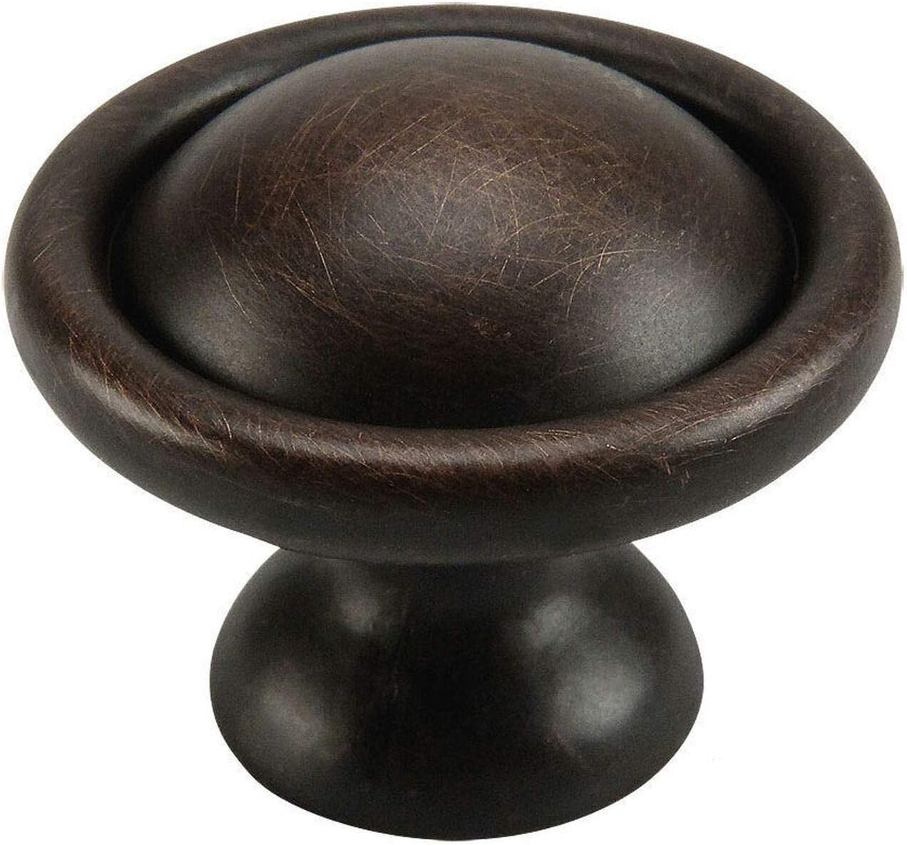 Cosmas 50 Pack 9501ORB Oil Rubbed Bronze Cabinet Hardware Round Knob - 1-1/4" Diameter