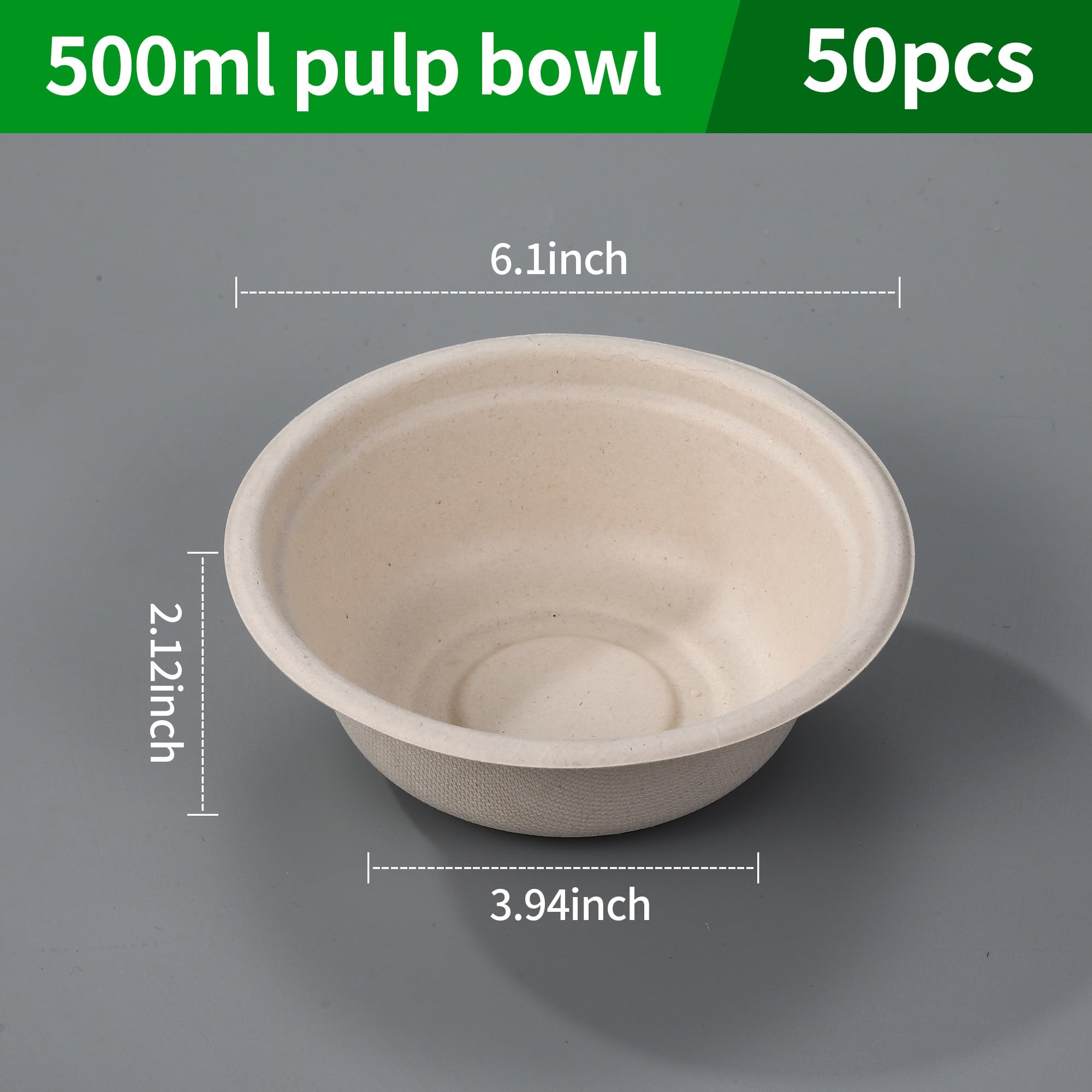 greensight 50 Stück Pappschalen Einweg Suppenschalen 470ML aus greensight 50 Stück Pappschalen Einweg Suppenschalen 470ML aus