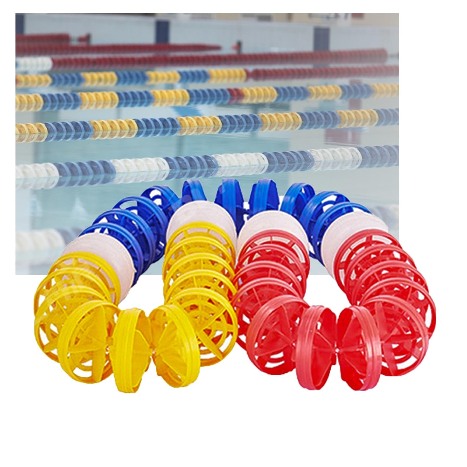 Ligne de couloir de natation anti-vent avec bouée éolienne stable pour délimiter le bassin