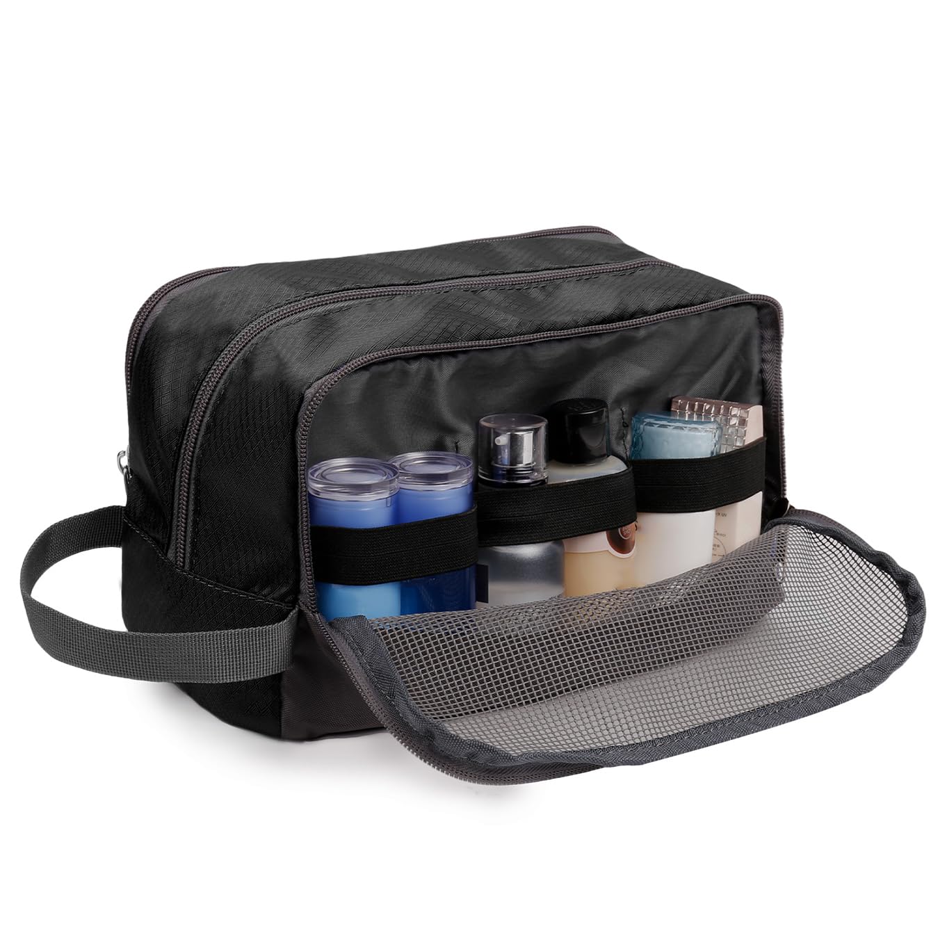 WANDF Astuccio da toilette da uomo da viaggio, borsa da bagno, accessori da viaggio, astuccio per trucco, da donna, organizzatori di servizi igienici