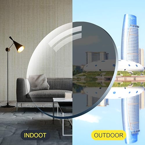 Miniatura 6 de Lentes de lectura bifocales sin montura con bisagra de resorte, lentes fotocromáticos de transición, lentes de sol para computadora, bloqueo de luz