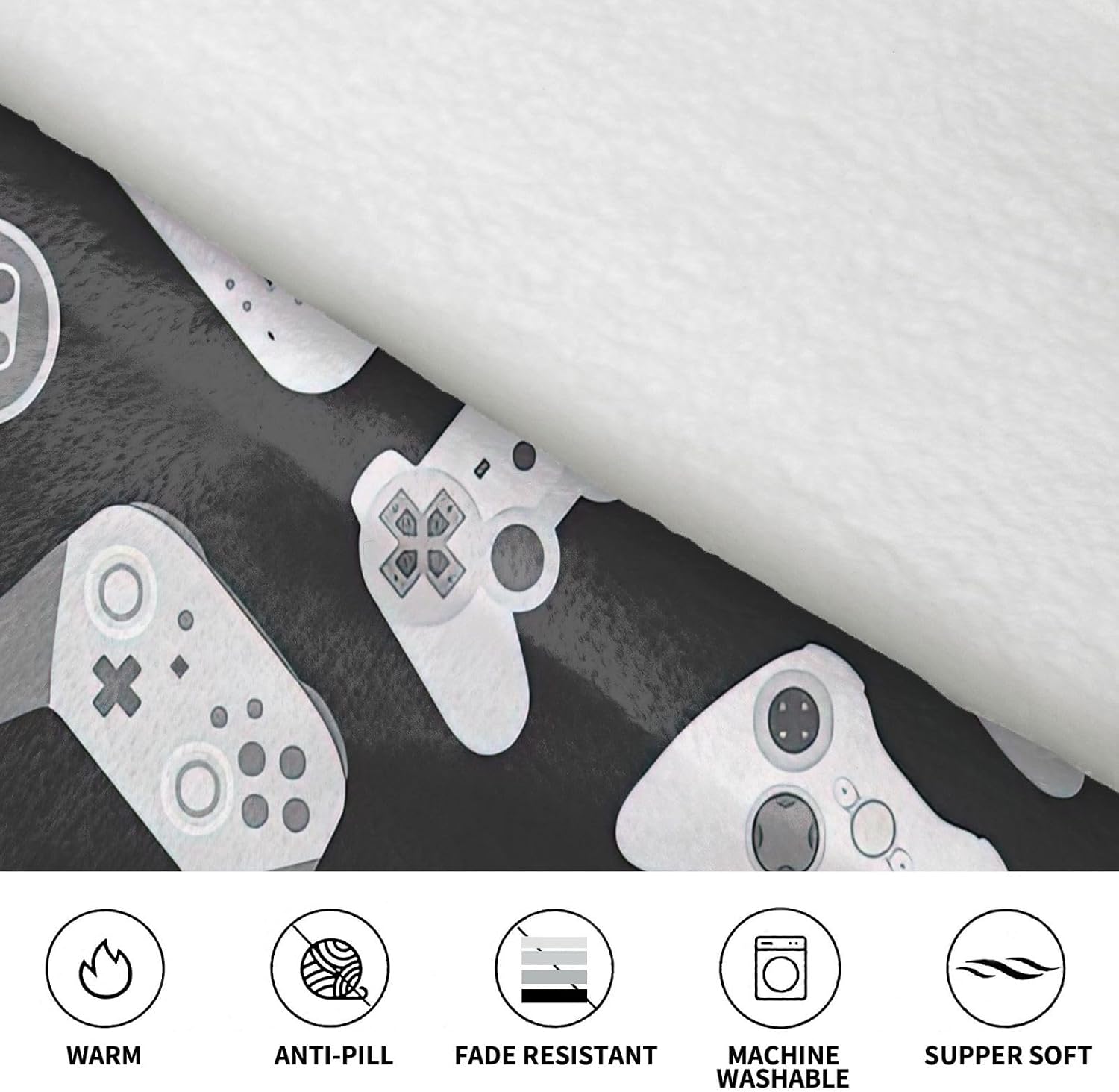 Game Controllerprint Oversized Hoodie Blanket, Super Soft Warm Comfortable Hoodie, Wearable Blanket Adult