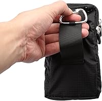 Vista 5 de Bolsa de clip para cinturón para teléfono celular, funda de hombro para teléfono celular, funda de hombro vertical de 6.0 pulgadas para viajes al